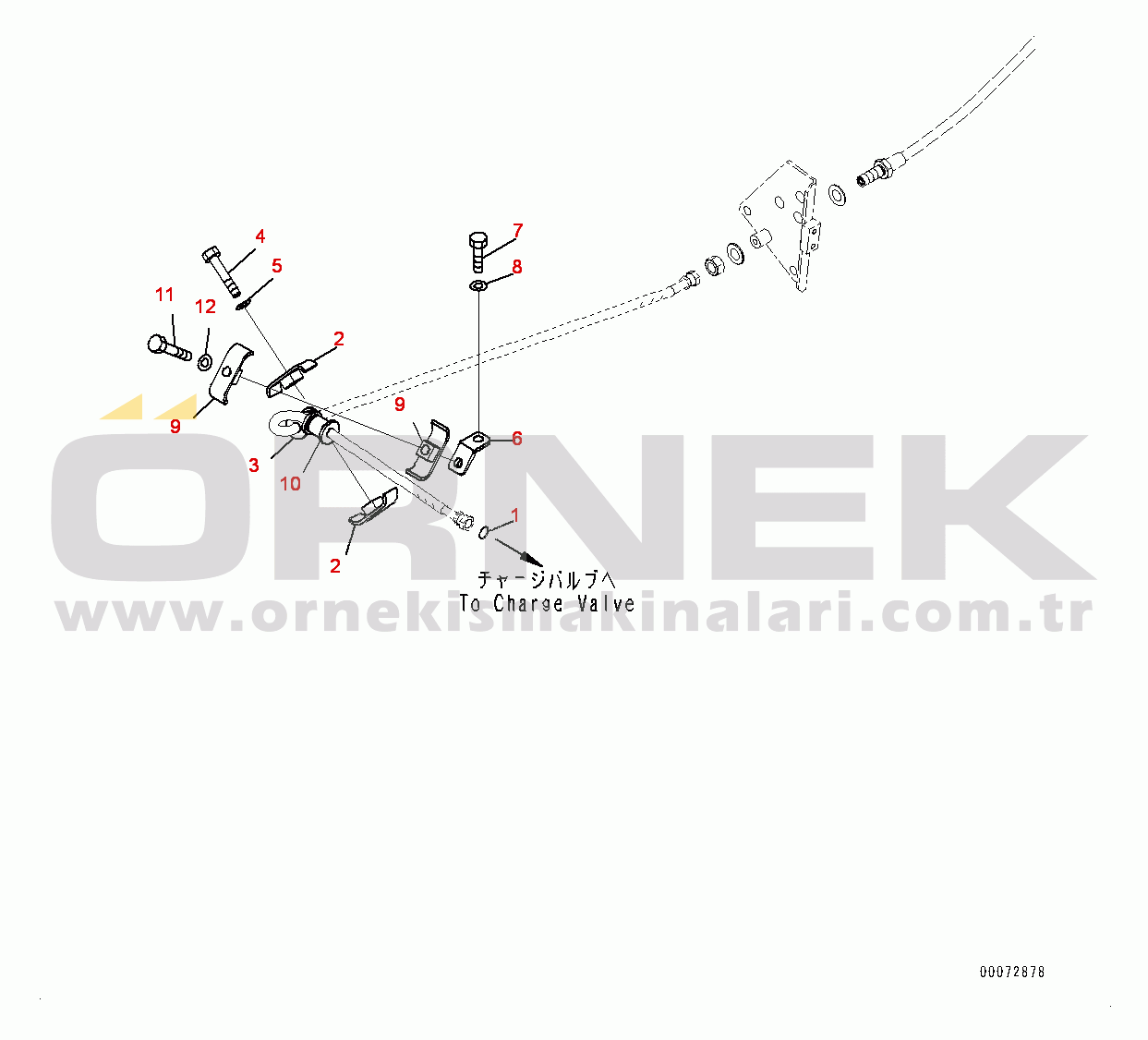 Komatsu WA600-6R S/N 65021-UP Hydraulic Piping, Pilot Piping (2/2) (#65021-)