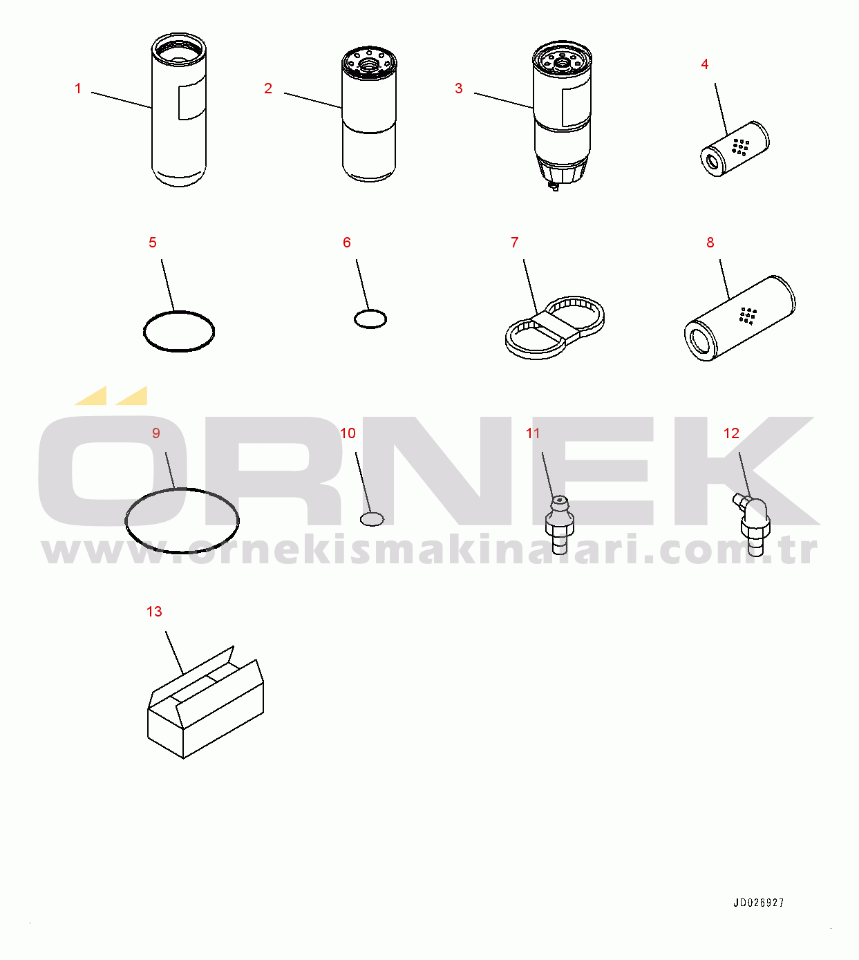 Komatsu WA600-6R S/N 65021-UP Spare Parts (#65021-)