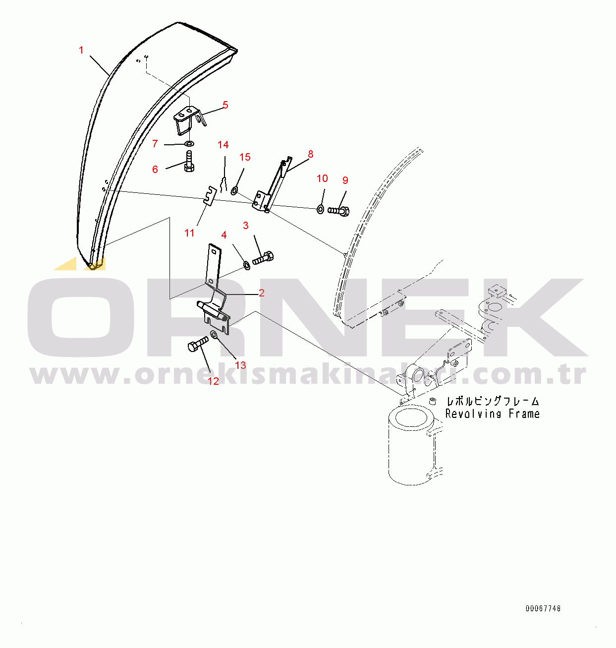 Komatsu PC35MR-3 S/N 16595-UP (EU Spec.) Front Cover (#15001-)