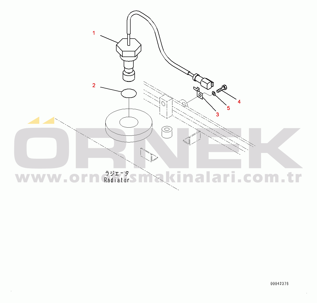 Komatsu HD405-7 S/N 7594-UP Coolant Level Sensor (#7590-)
