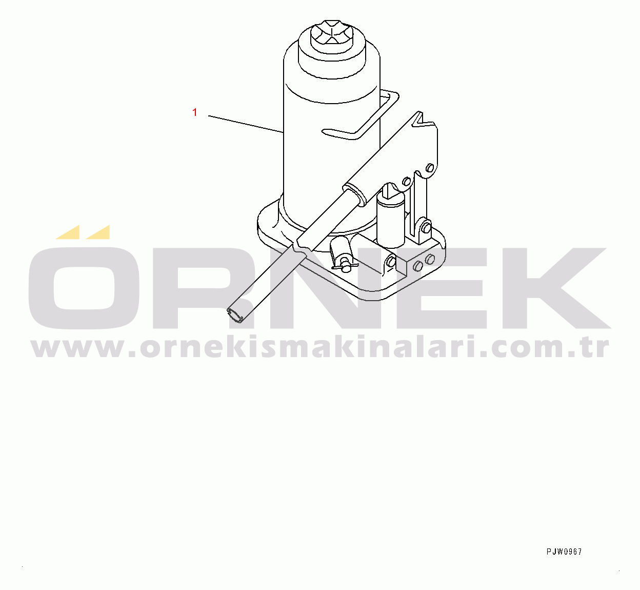 Komatsu HD405-7 S/N 7594-UP Jack (#7590-)