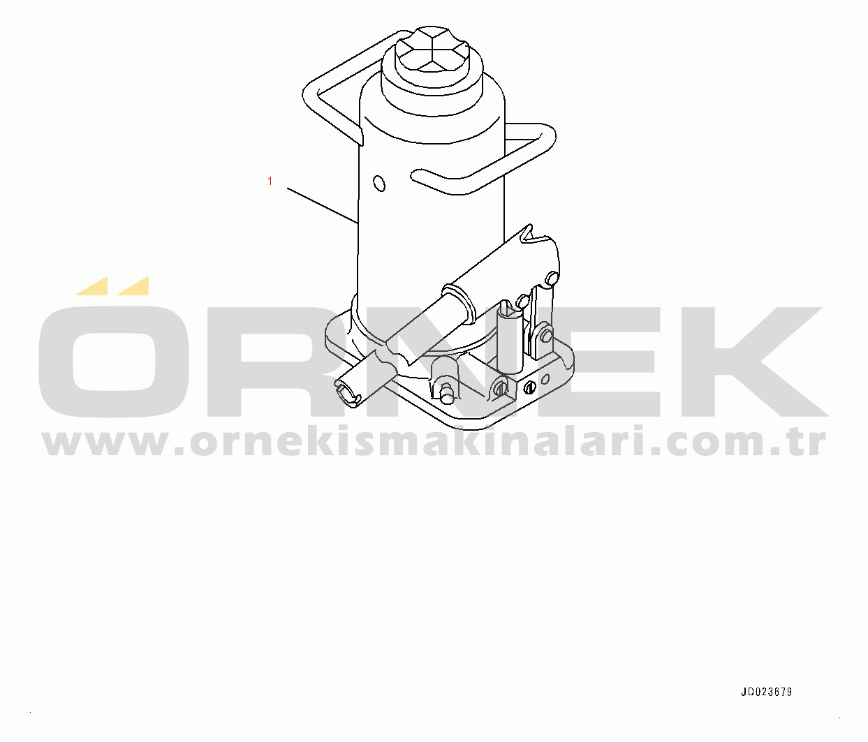 Komatsu HD405-7 S/N 7594-UP Jack (#7590-)