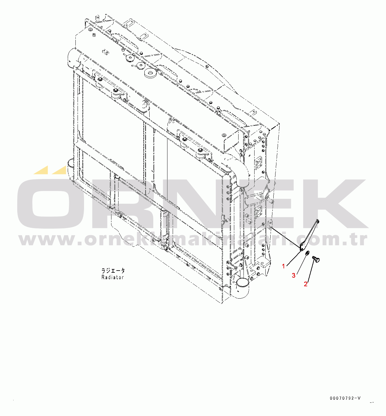 Komatsu HD785-7 S/N 8173-UP Cooling System, Air Conditioner (#8173-)