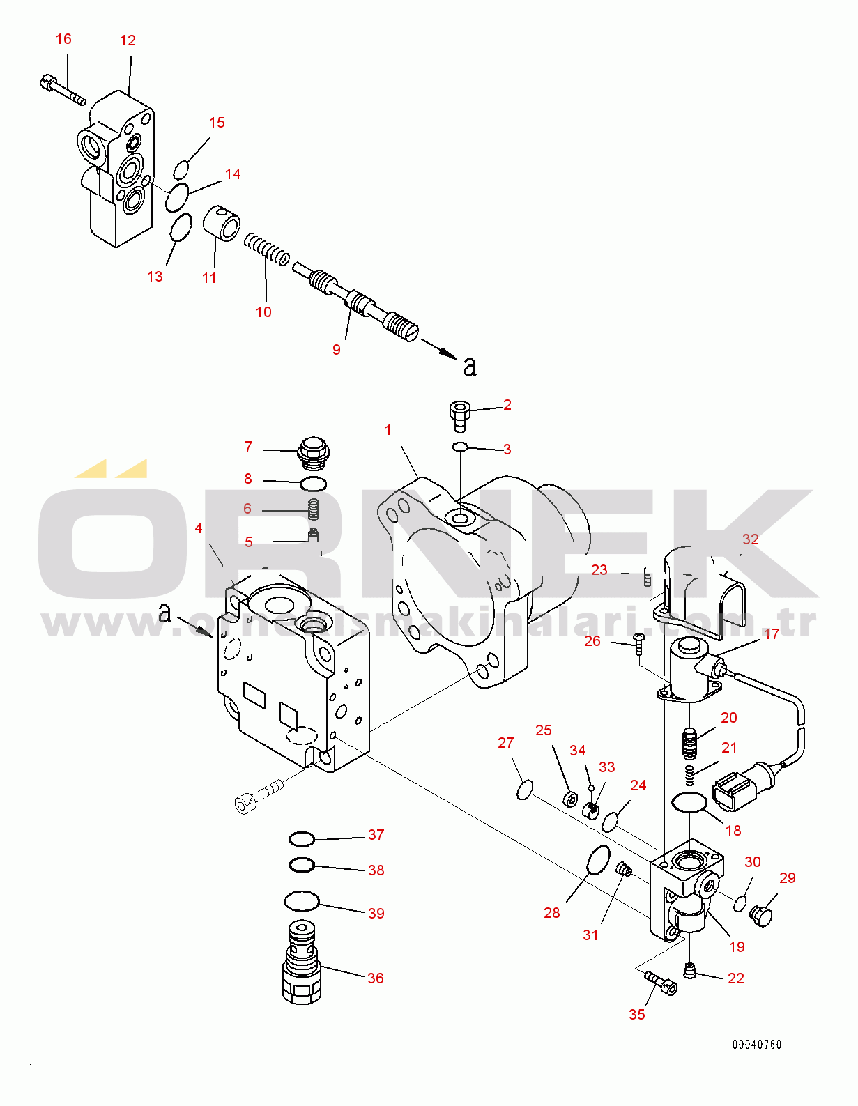 Komatsu WA470-6 S/N 90216-UP (For EU) Radiator, Inner Parts, Fan Motor (#90216-)