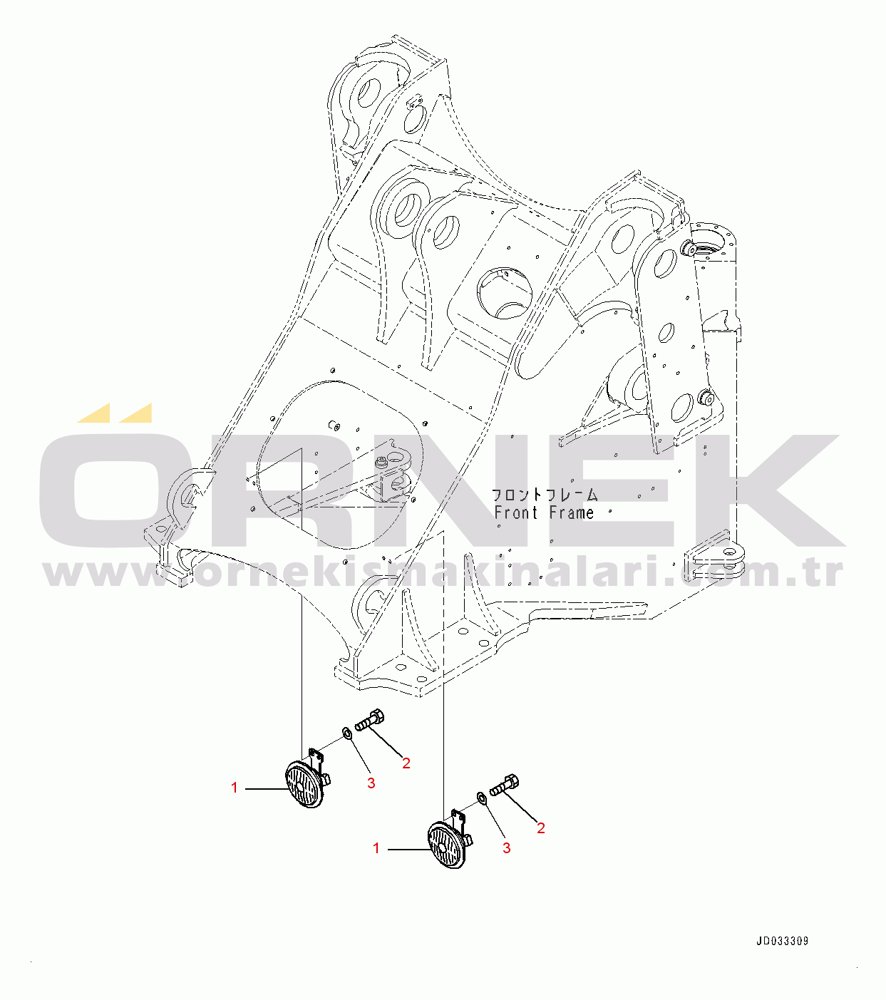 Komatsu WA480-6 S/N 90216-UP Horn (#90216-)