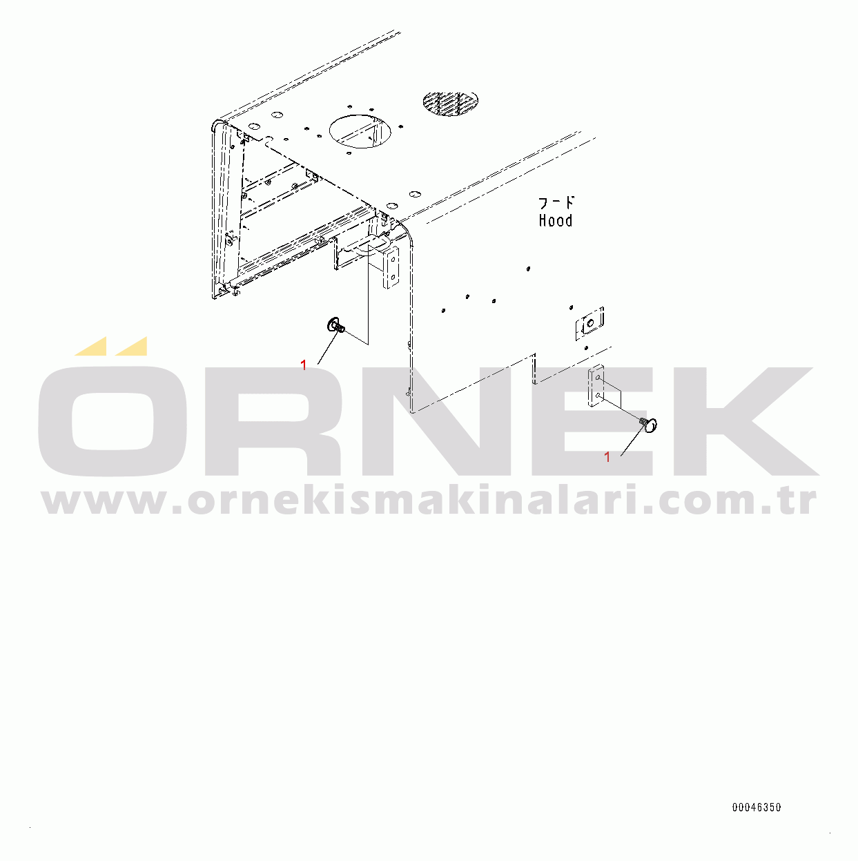 Komatsu WA480-6 S/N 90216-UP Hood, Cap (#90216-)