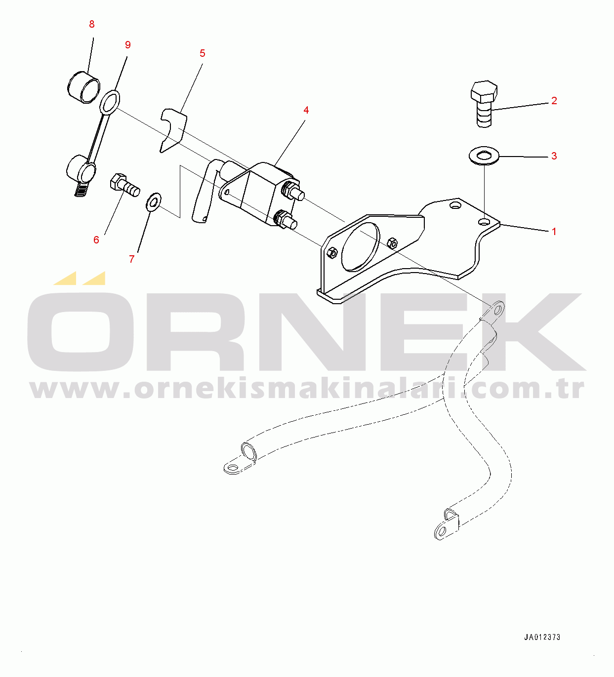 Komatsu WA480-6 S/N 90216-UP (For EU) Battery Box, Disconnect Switch (#90216-)