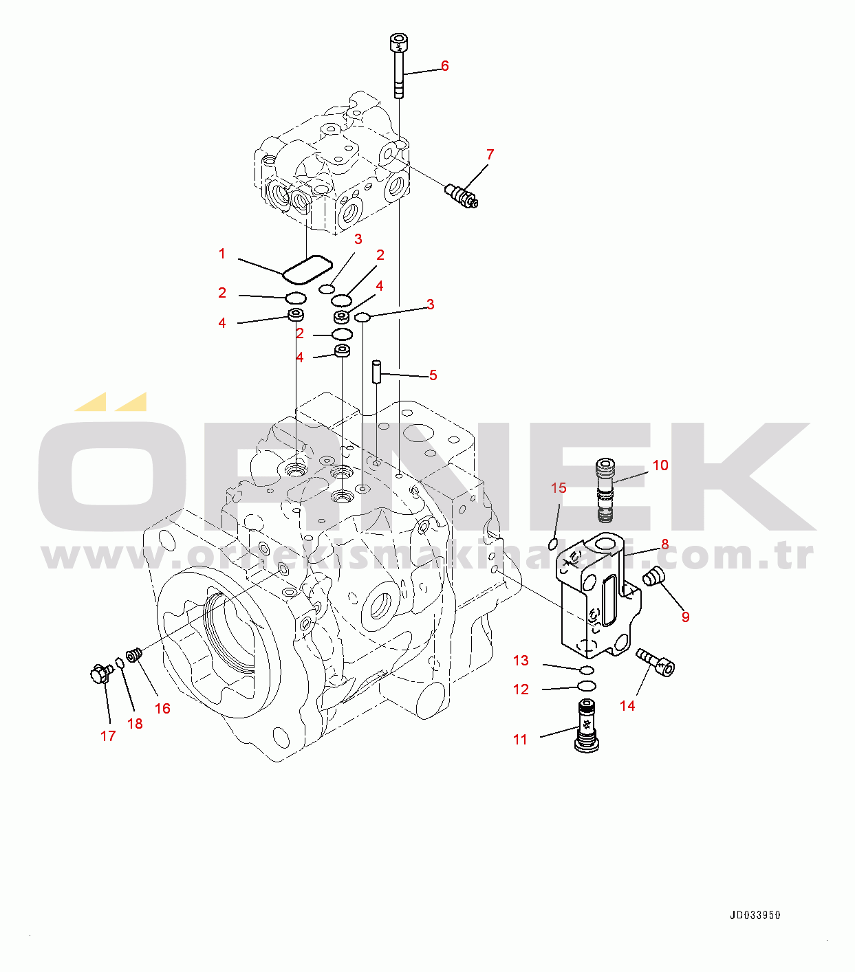 Komatsu WA480-6 S/N 90216-UP (For EU) Hydraulic Pump, Steering Pump (4/4) (#90216-90763)
