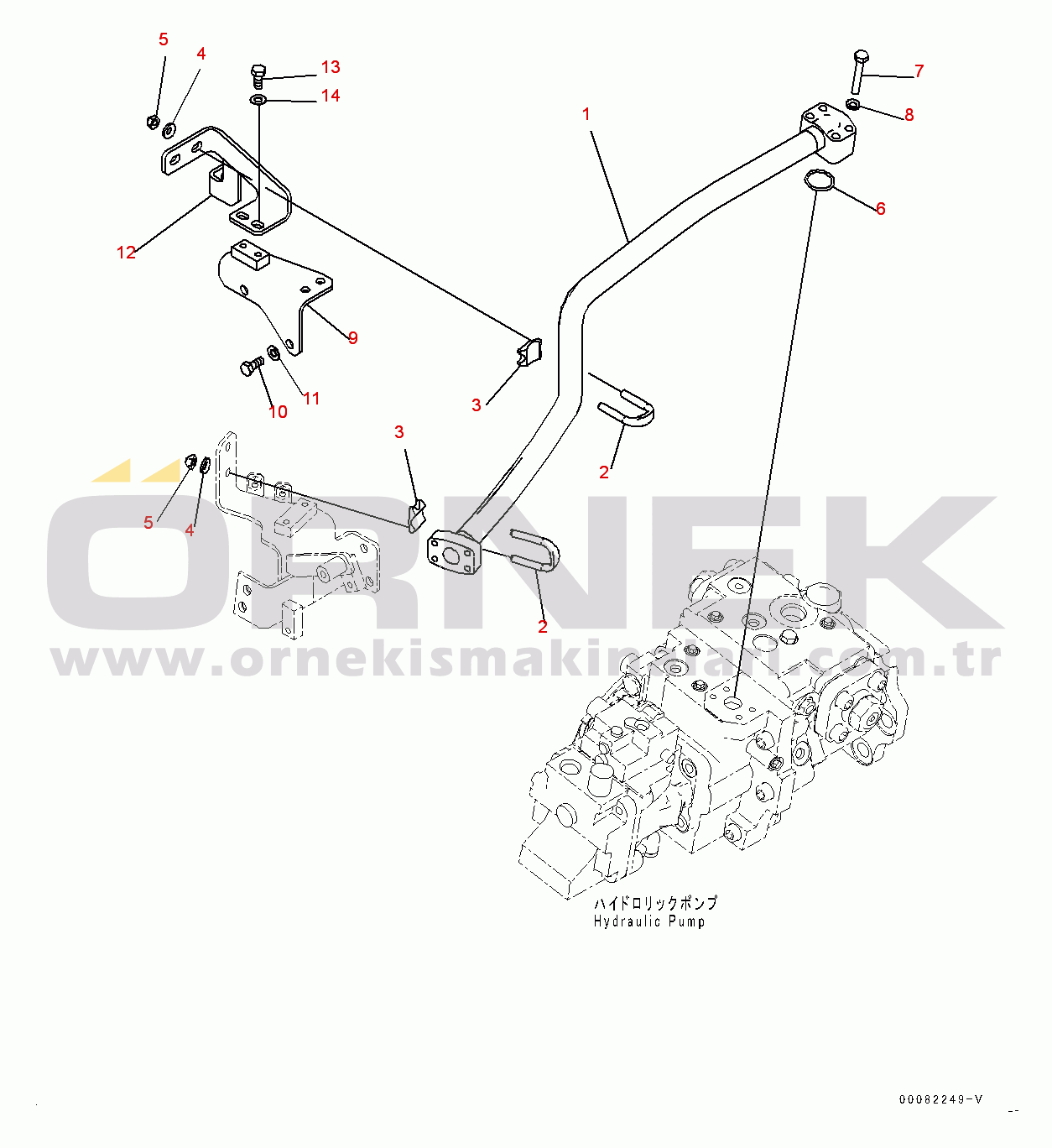 Komatsu WA480-6 S/N 90216-UP (For EU) Hydraulic Pump, Hydraulic Piping (#90216-)