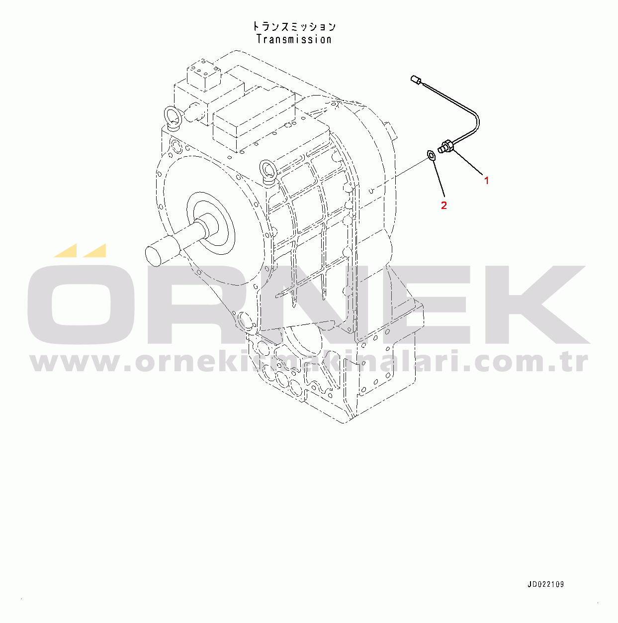 Komatsu WA900-3E0 S/N 60078-UP Torque Converter and Transmission, Sensor (#60078-)