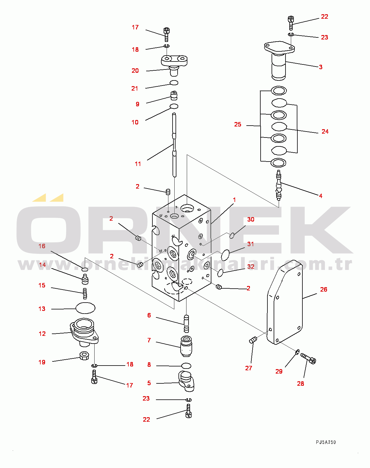 Komatsu WA900-3E0 S/N 60078-UP Torque Converter and Transmission, Inner Parts, Loader Pump (9/16) (#60078-)