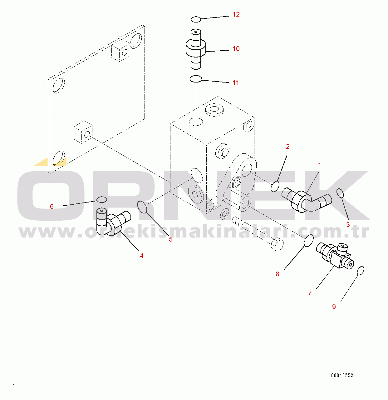 Komatsu HM350-2 S/N 2219-UP Accumulator, Connecting Parts (#2219-)
