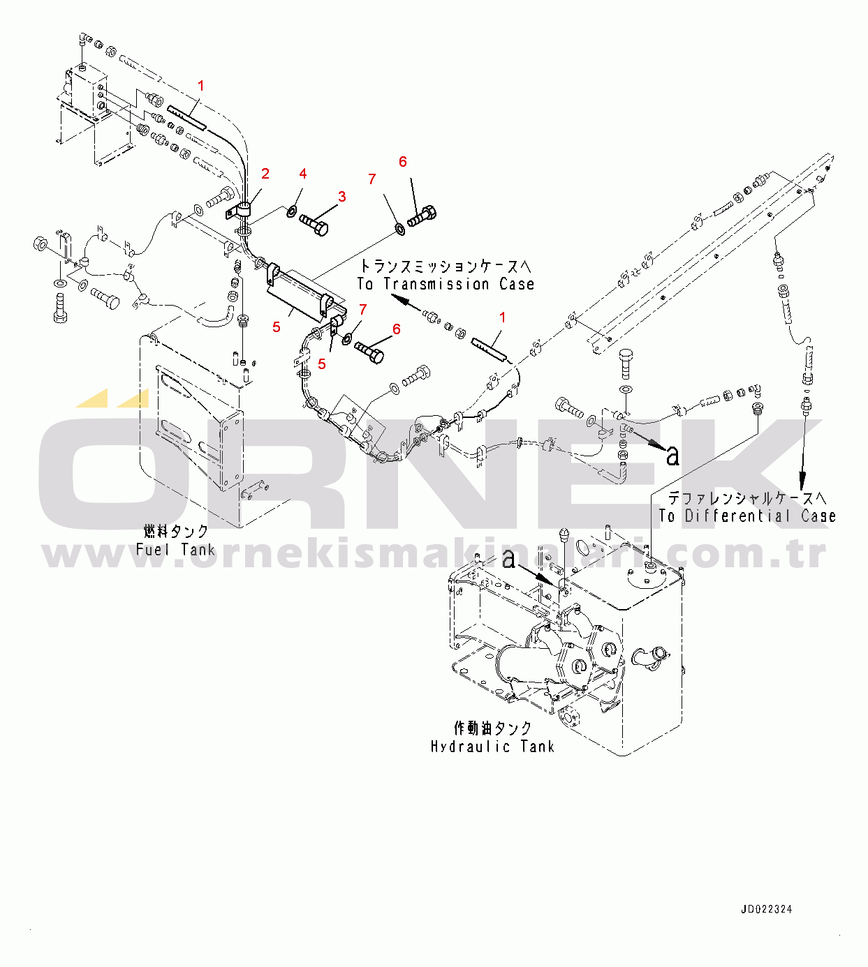 Komatsu HD465-7E0 S/N 10732-UP Battery Box, Air Cleaner Assembly (2/2) (#10732-)