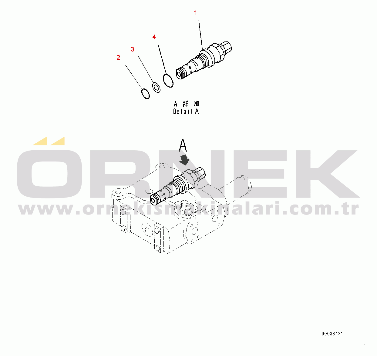 Komatsu HD465-7E0 S/N 10732-UP Hydraulic Tank, Demand Valve (2/2) (#10732-)