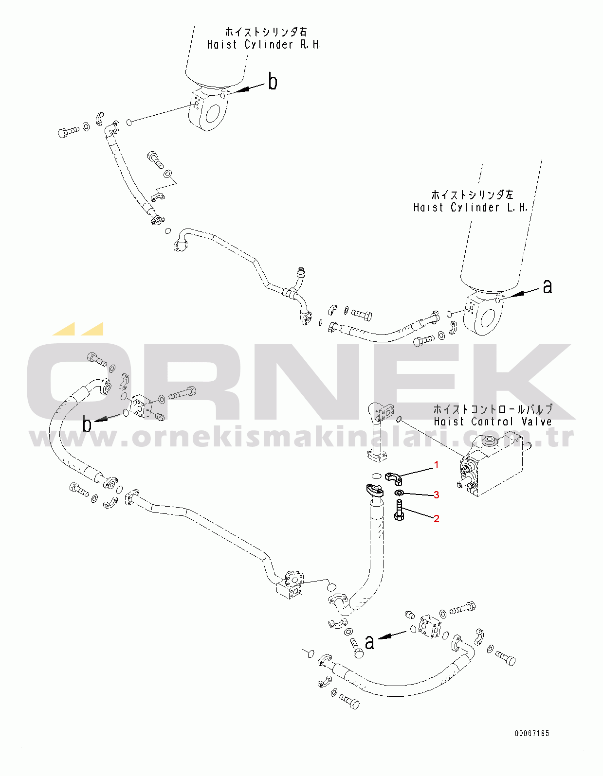 Komatsu HD465-7E0 S/N 10732-UP Hydraulic Tank, Related Parts (5/7) (#10732-)