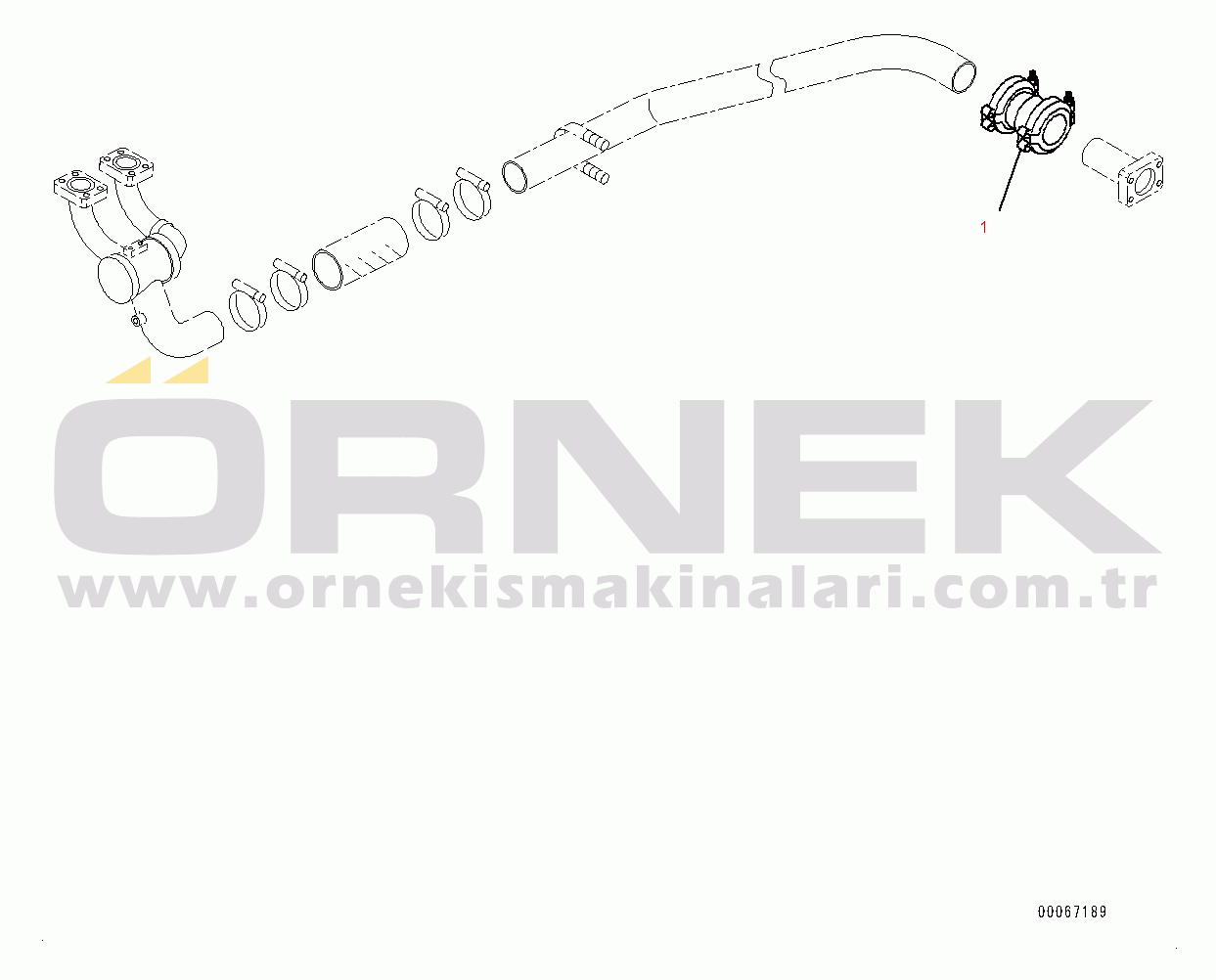 Komatsu HD465-7E0 S/N 10732-UP Hydraulic Tank, Suction Piping (#10732-)
