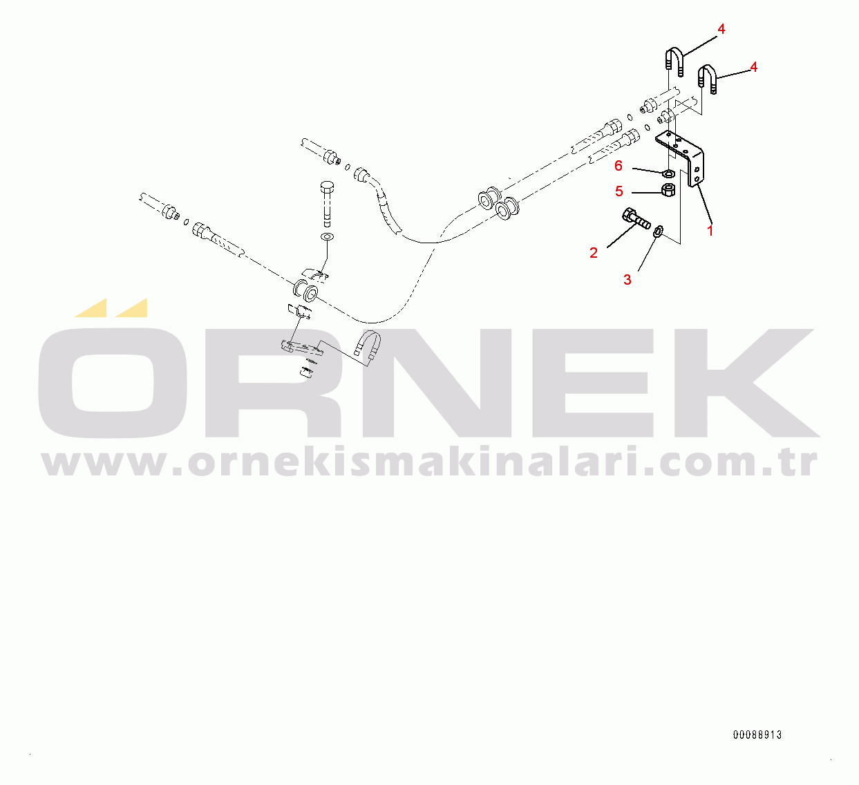 Komatsu HD465-7E0 S/N 10732-UP Hydraulic Tank, Mounting (7/10) (#10732-)