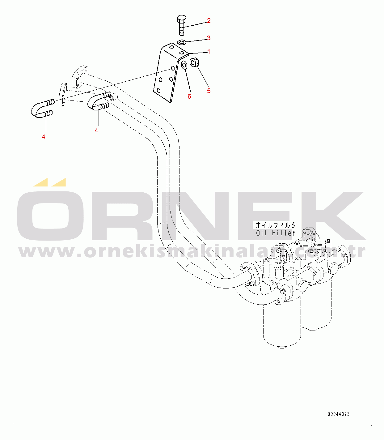 Komatsu HD465-7E0 S/N 10732-UP Hydraulic Tank, Related Parts (7/7) (#10732-)