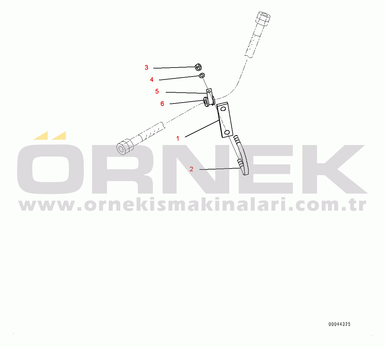 Komatsu HD465-7E0 S/N 10732-UP Hydraulic Tank, Parking Brake Piping (3/3) (#10732-)