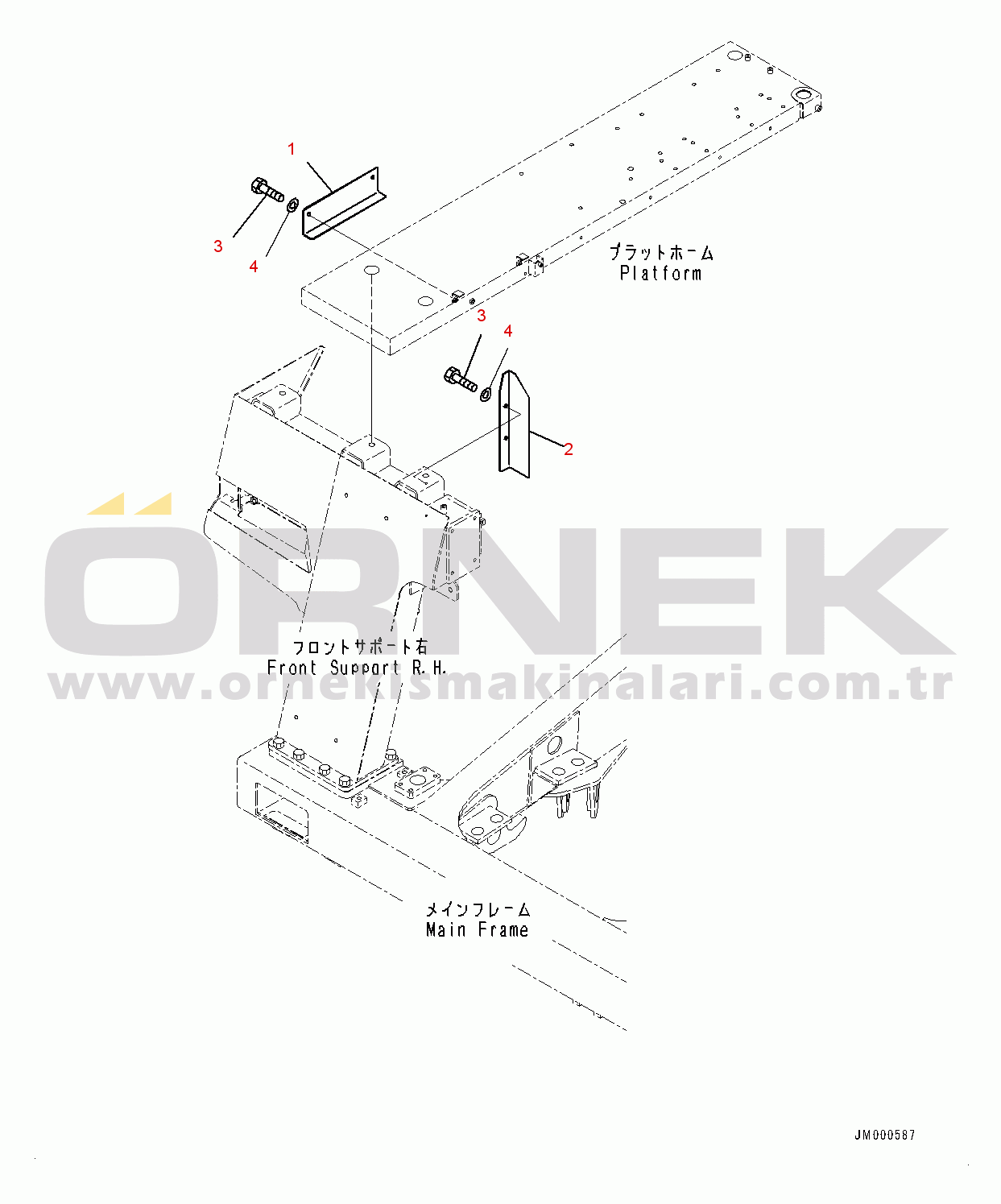 Komatsu HD465-7R S/N 15352-UP Electric System, Mudguard (#15352-)