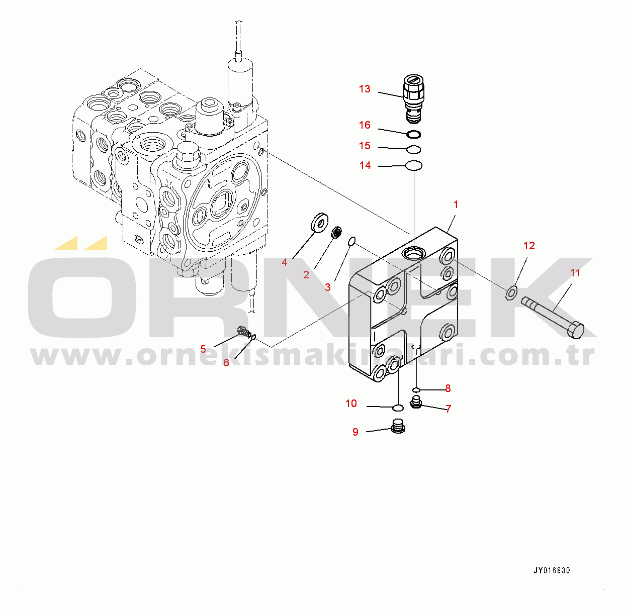Komatsu D65PX-17 S/N 1001-UP Fender, Control Valve, 3-spool (10/10) (#1001-)