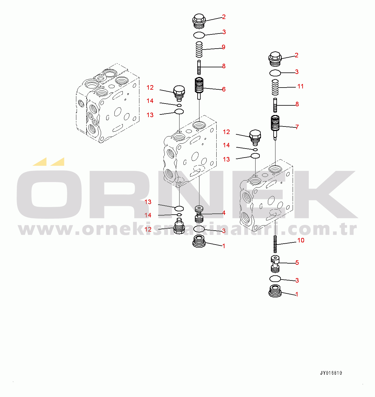 Komatsu D65PX-17 S/N 1001-UP Fender, Control Valve, 4-spool (3/11) (#1001-)