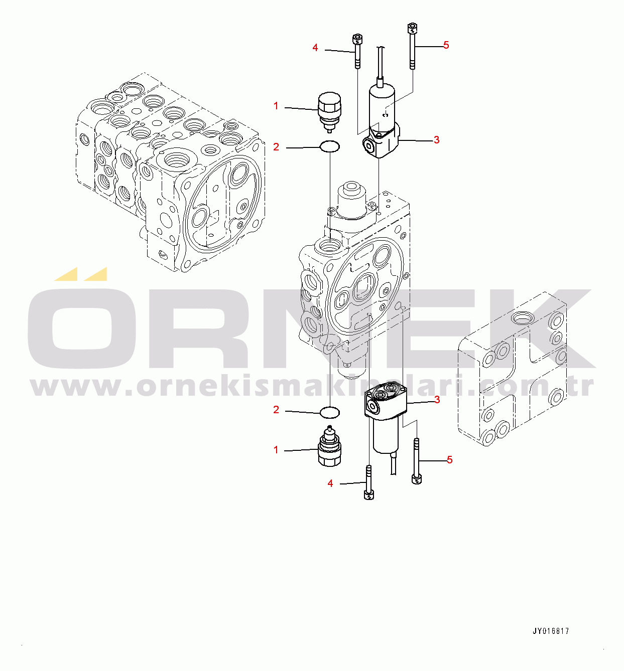 Komatsu D65PX-17 S/N 1001-UP Fender, Control Valve, 4-spool (10/11) (#1001-)