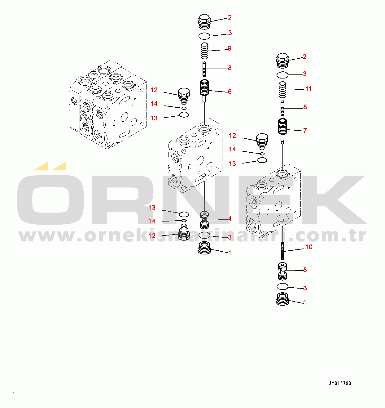 Komatsu D65PX-17 S/N 1001-UP Fender, Control Valve, 5-spool (3/12) (#1001-)