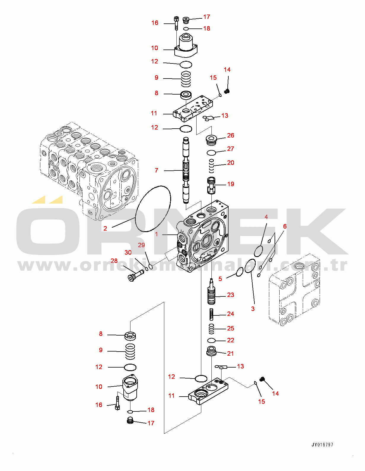 Komatsu D65PX-17 S/N 1001-UP Fender, Control Valve, 5-spool (10/12) (#1001-)