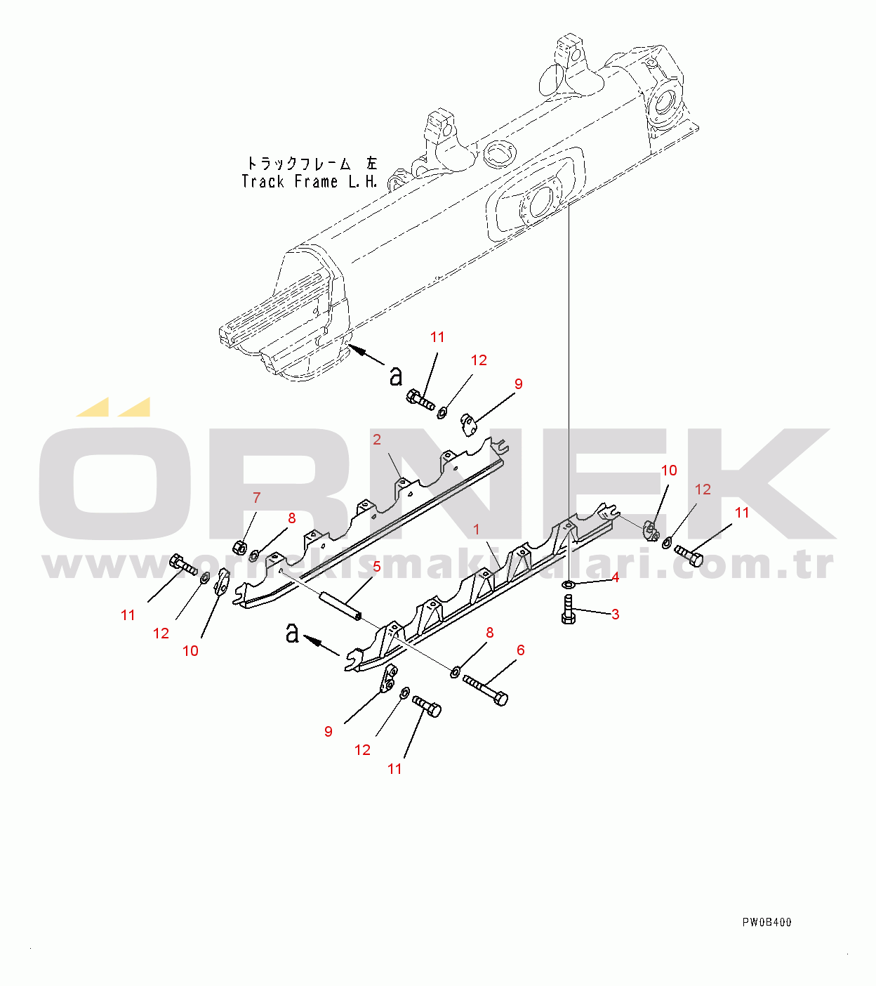 Komatsu D65PX-17 S/N 1001-UP Track Roller Guard (#1001-)