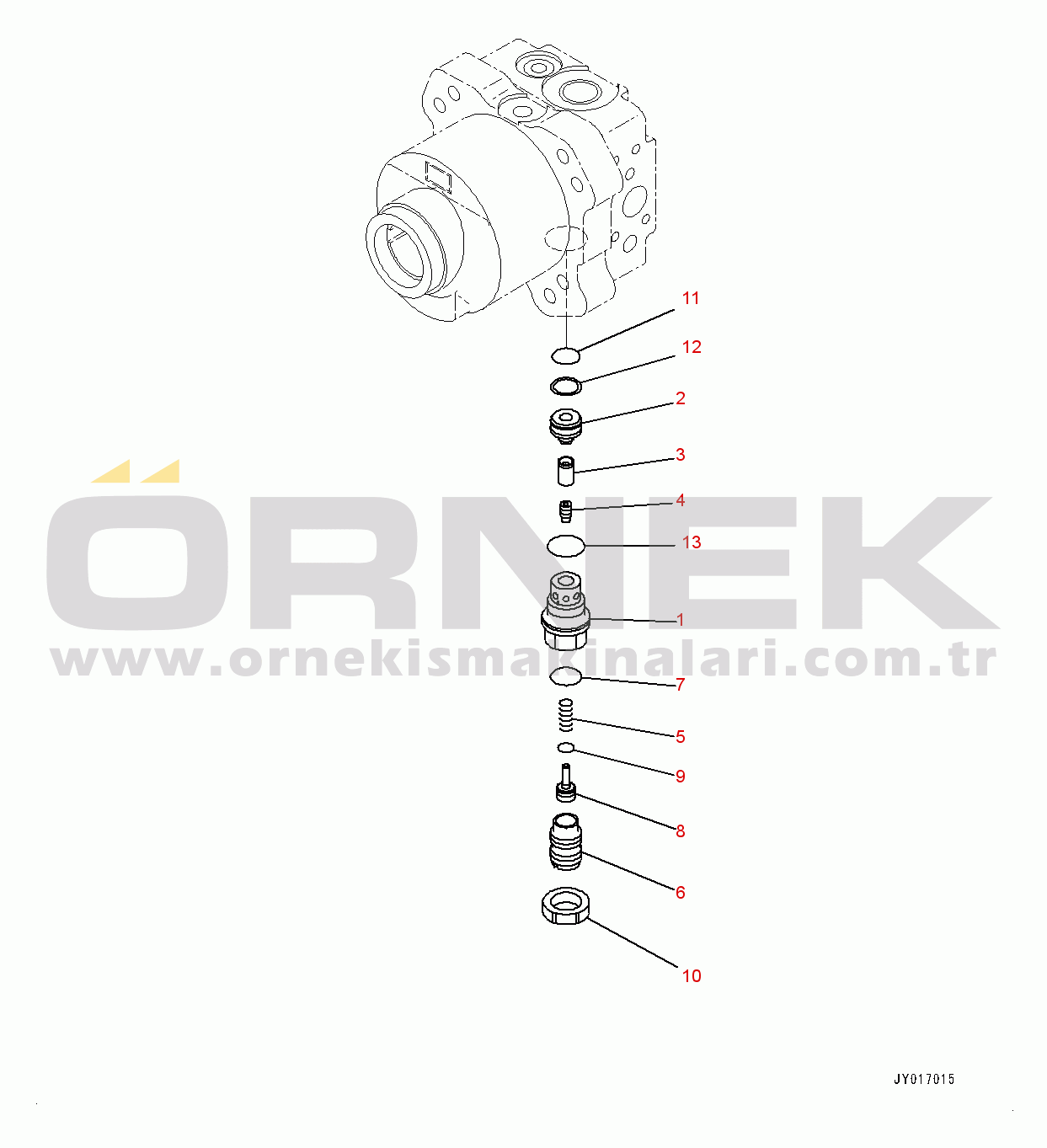 Komatsu HM300-3 S/N 3001-UP Radiator, Fan Motor (3/4) (#3001-)