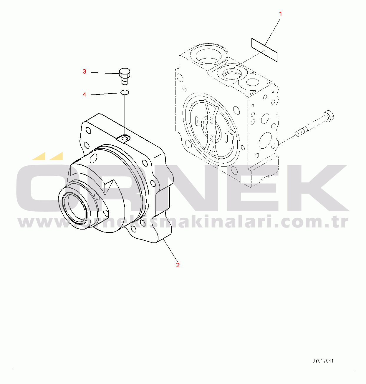 Komatsu HM300-3 S/N 3001-UP Aftercooler, Fan Motor (1/5) (#3203-)