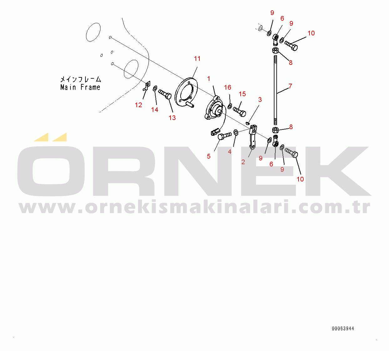 Komatsu HD785-7 S/N 30001-UP (-40 deg C Stan.) Positioner (#30001-)