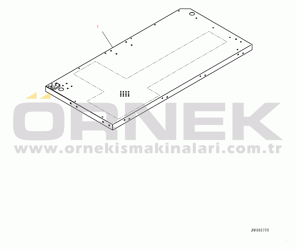 Komatsu HD785-7 S/N 30001-UP (-40 deg C Stan.) Platform Group, Platform, R.H. (#30001-)