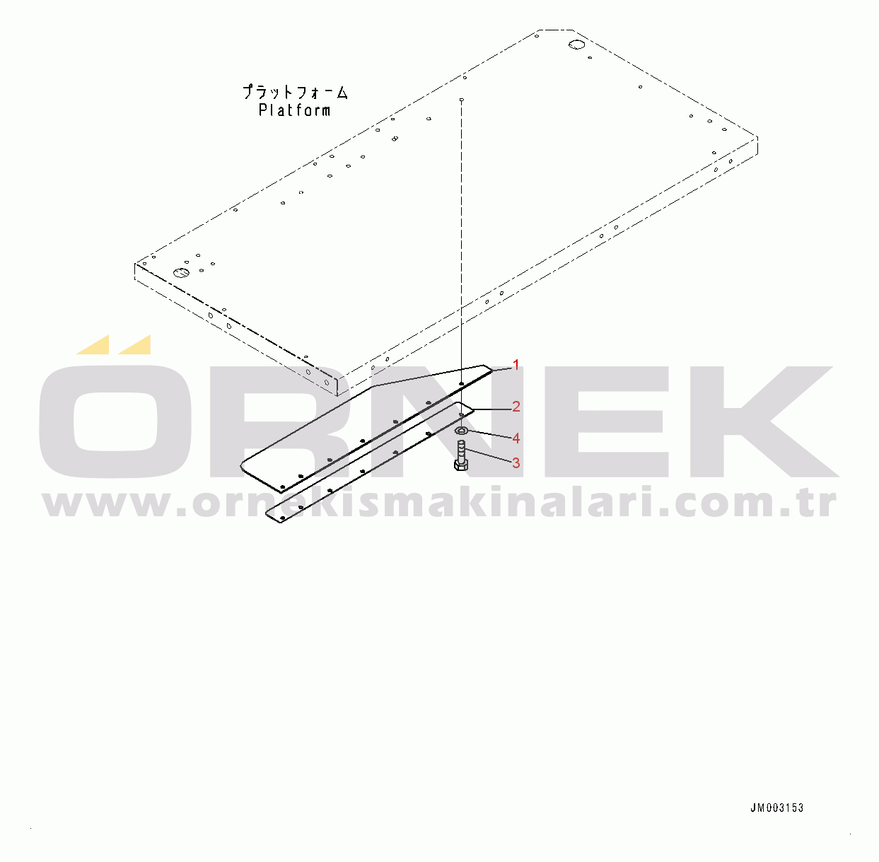 Komatsu HD785-7 S/N 30001-UP (-40 deg C Stan.) Platform Group, Mudguard (#30001-)