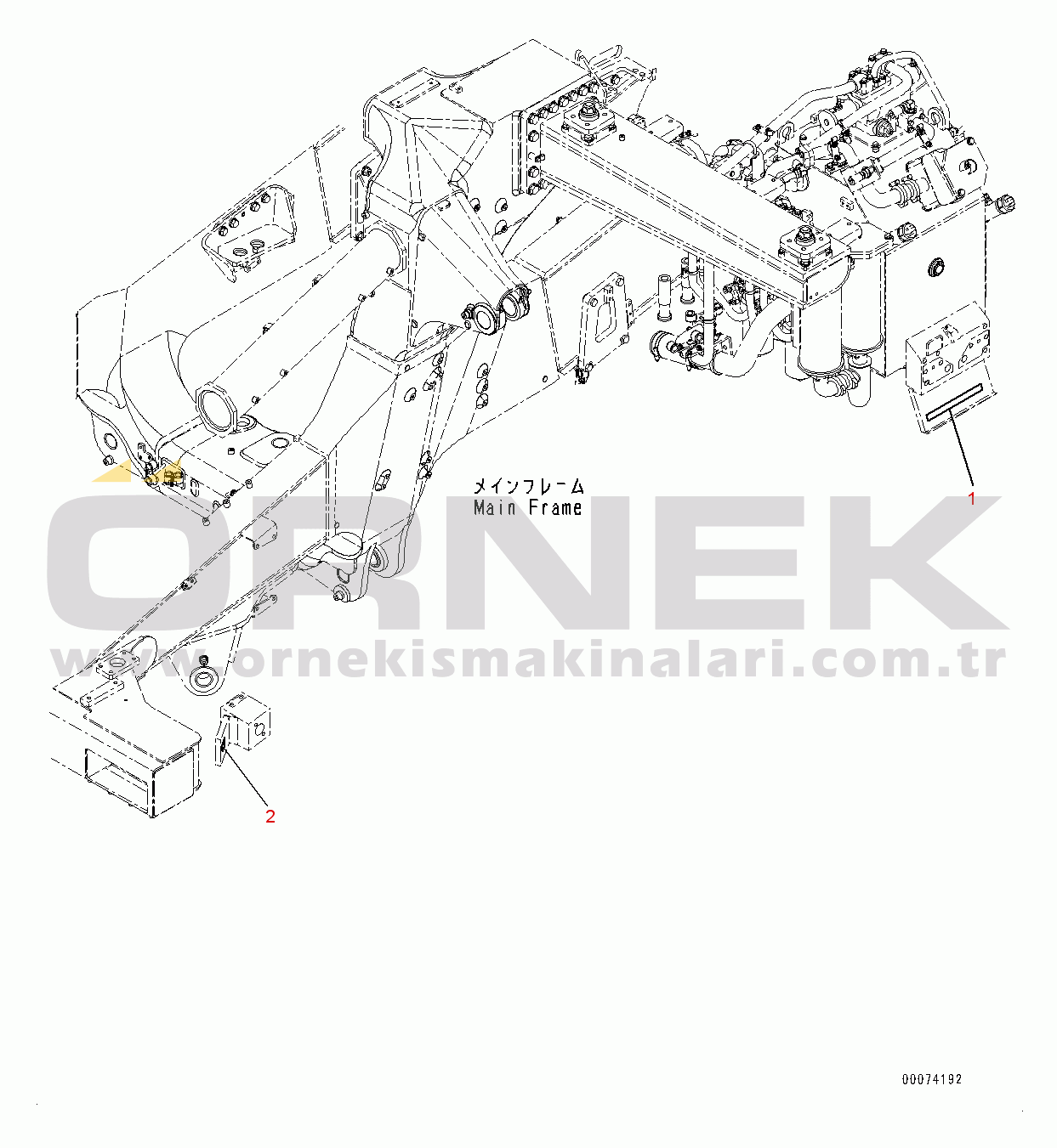Komatsu HD785-7 S/N 30001-UP (KAL Spec.) Name Plate (#30001-)