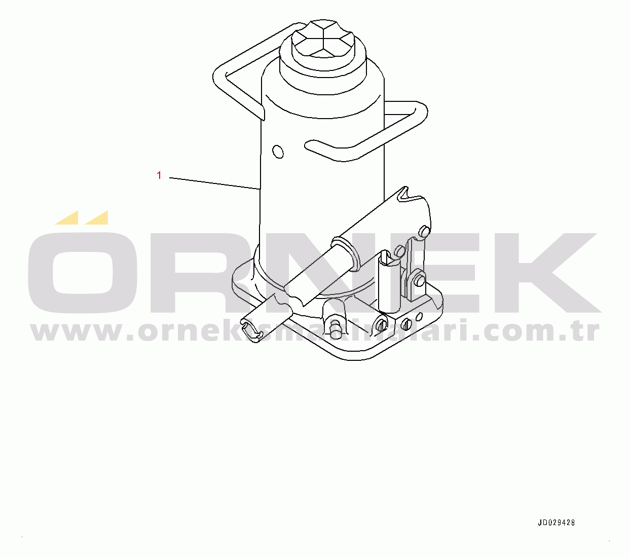 Komatsu HD785-7 S/N 30001-UP (KAL Spec.) Jack (#30001-)