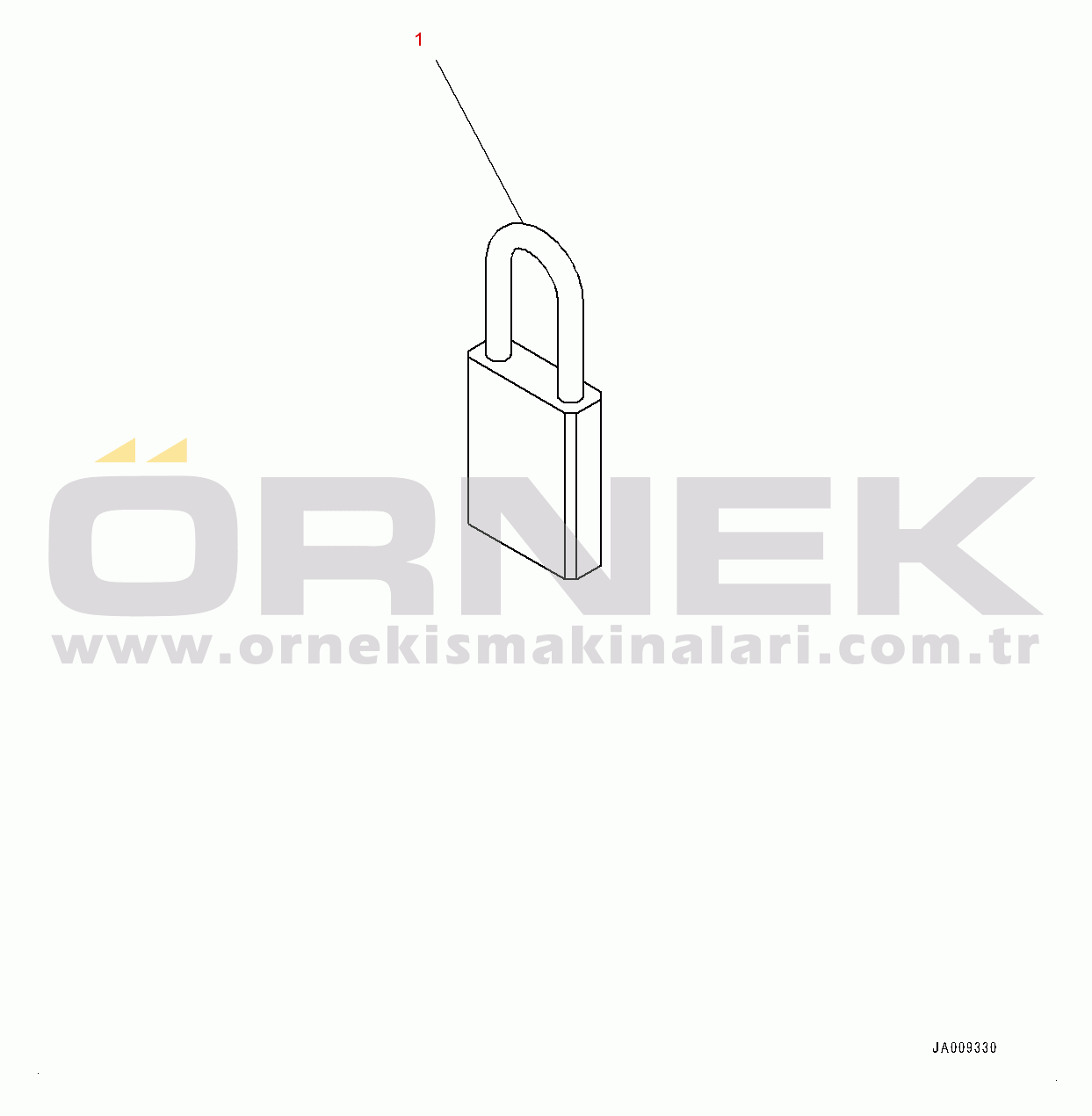 Komatsu WA470-7 S/N 10001-UP Padlock (#10001-)