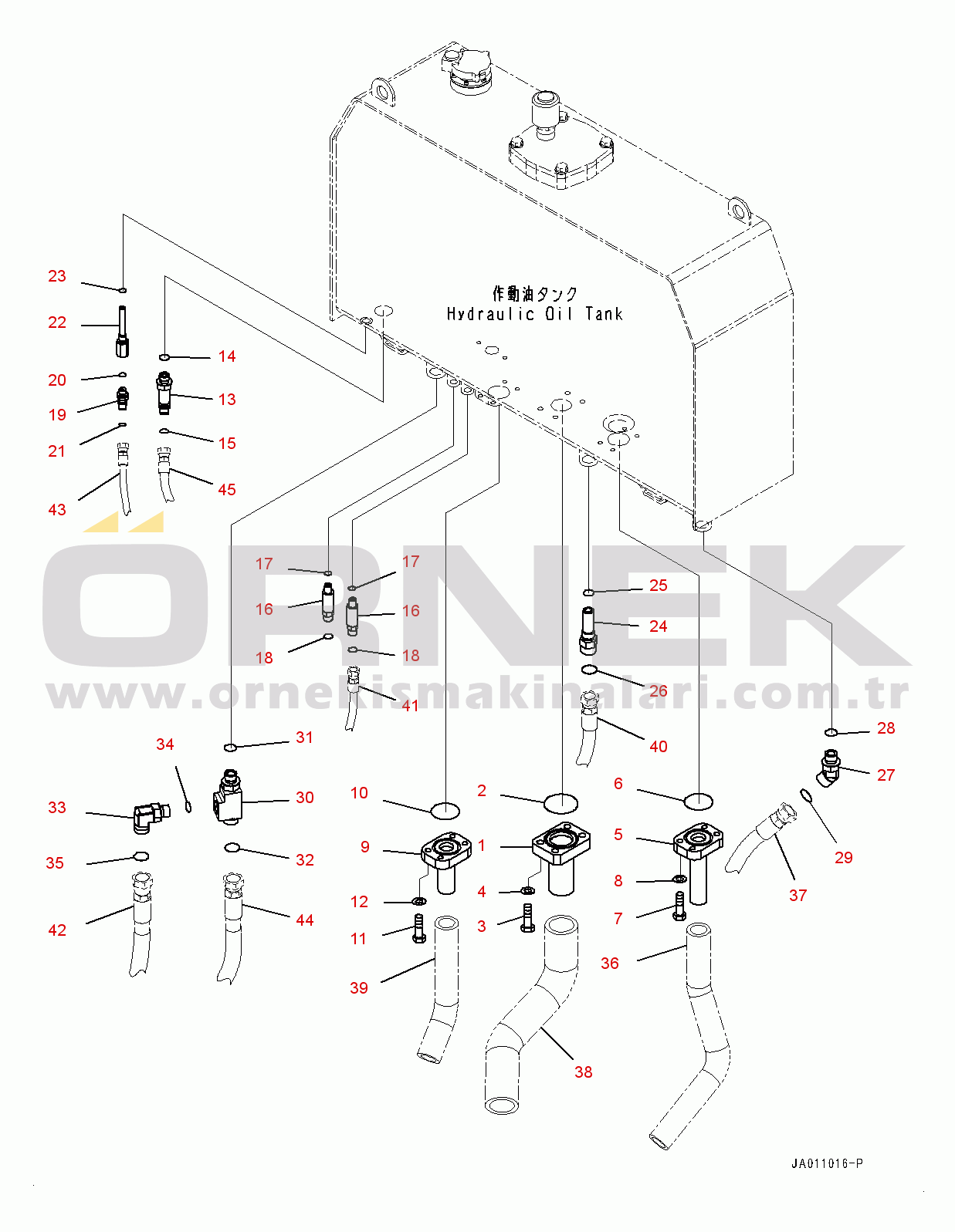 Komatsu WA320-7 S/N 80001-UP Hydraulic Tank, Suction Piping (#80001-)