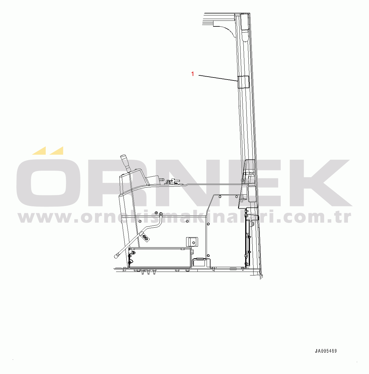 Komatsu WA270-7 S/N 80001-UP KOMTRAX Plate (#80001-)