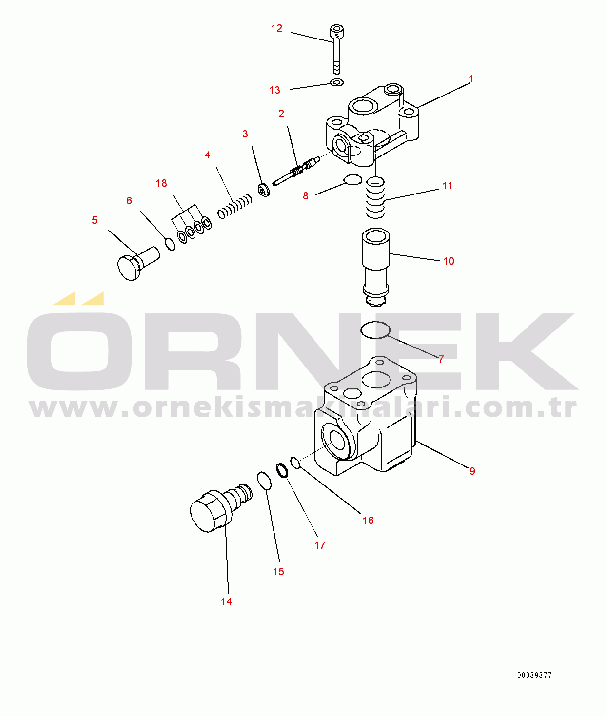 Komatsu PC600LC-8R1 S/N 70001-UP Arm and Bucket Piping, Arm Quick Return Valve (#70001-)