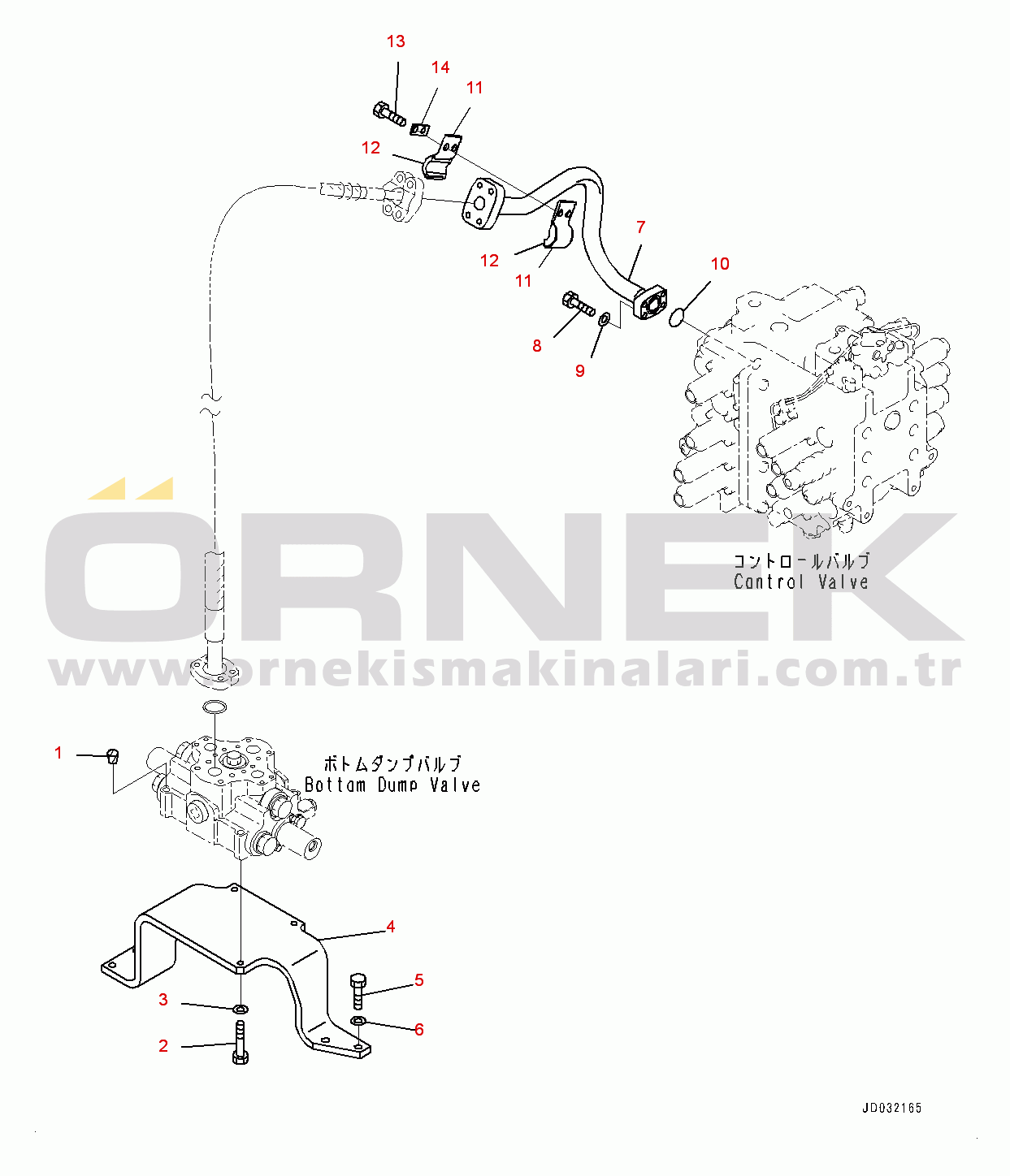 Komatsu PC600LC-8R1 S/N 70001-UP Attachment Piping, Related Parts (#70001-)