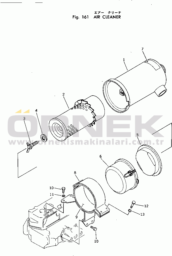 Komatsu 3D72-1 S/N 01001-UP AIR CLEANER