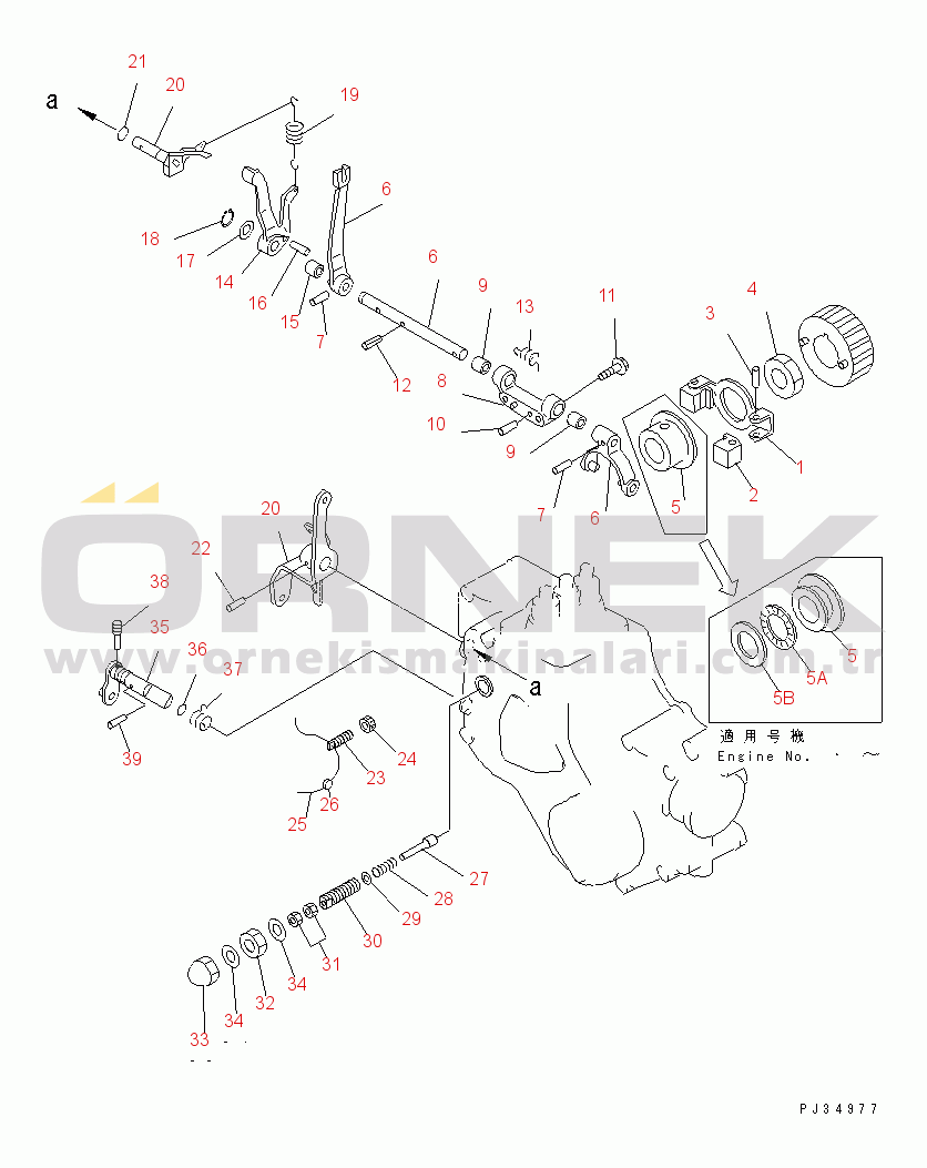 Komatsu 3D84-1GA-U S/N 25919-UP GOVERNOR CONTROL