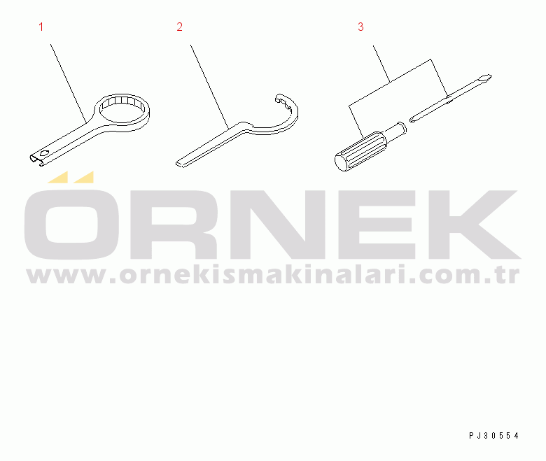 Komatsu 3D84-1FA S/N 25916-UP TOOL