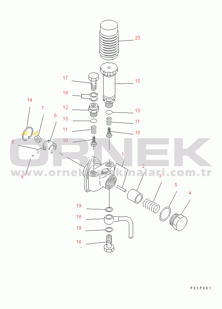 Komatsu 4D95L-1AA S/N 49965-UP FUEL INJECTION PUMP (FEED PUMP)