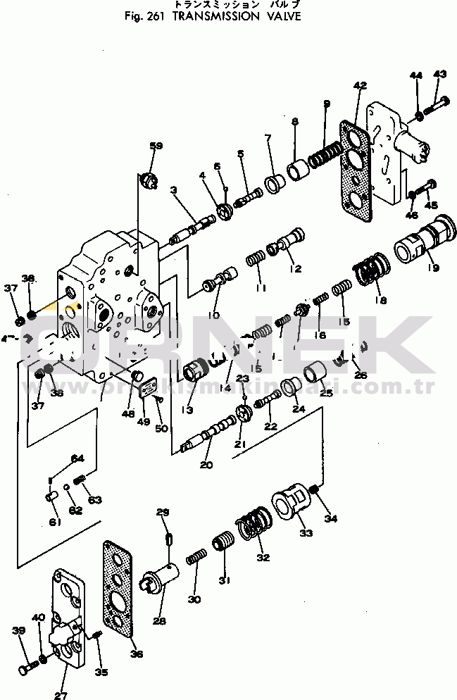 Komatsu 515-1 S/N 10001-UP TRANSMISSION VALVE