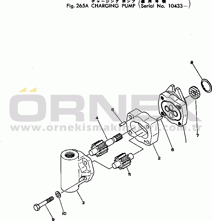 Komatsu 515-1 S/N 10001-UP CHARGING PUMP(#10433-)