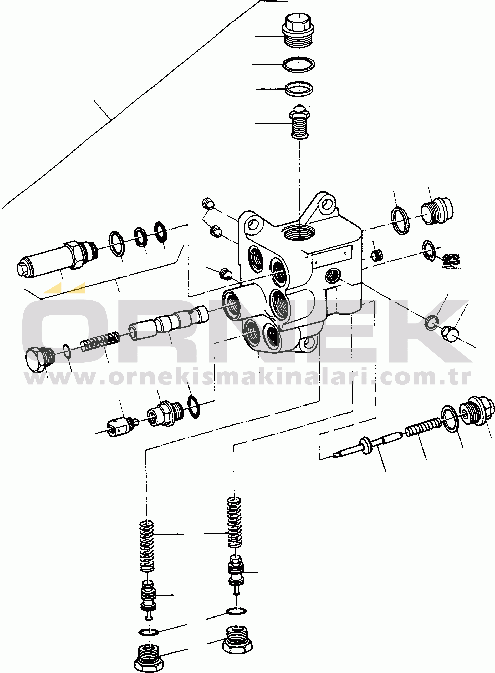 Komatsu 66C/D S/N 371510001 - UP VALVE BLOCK