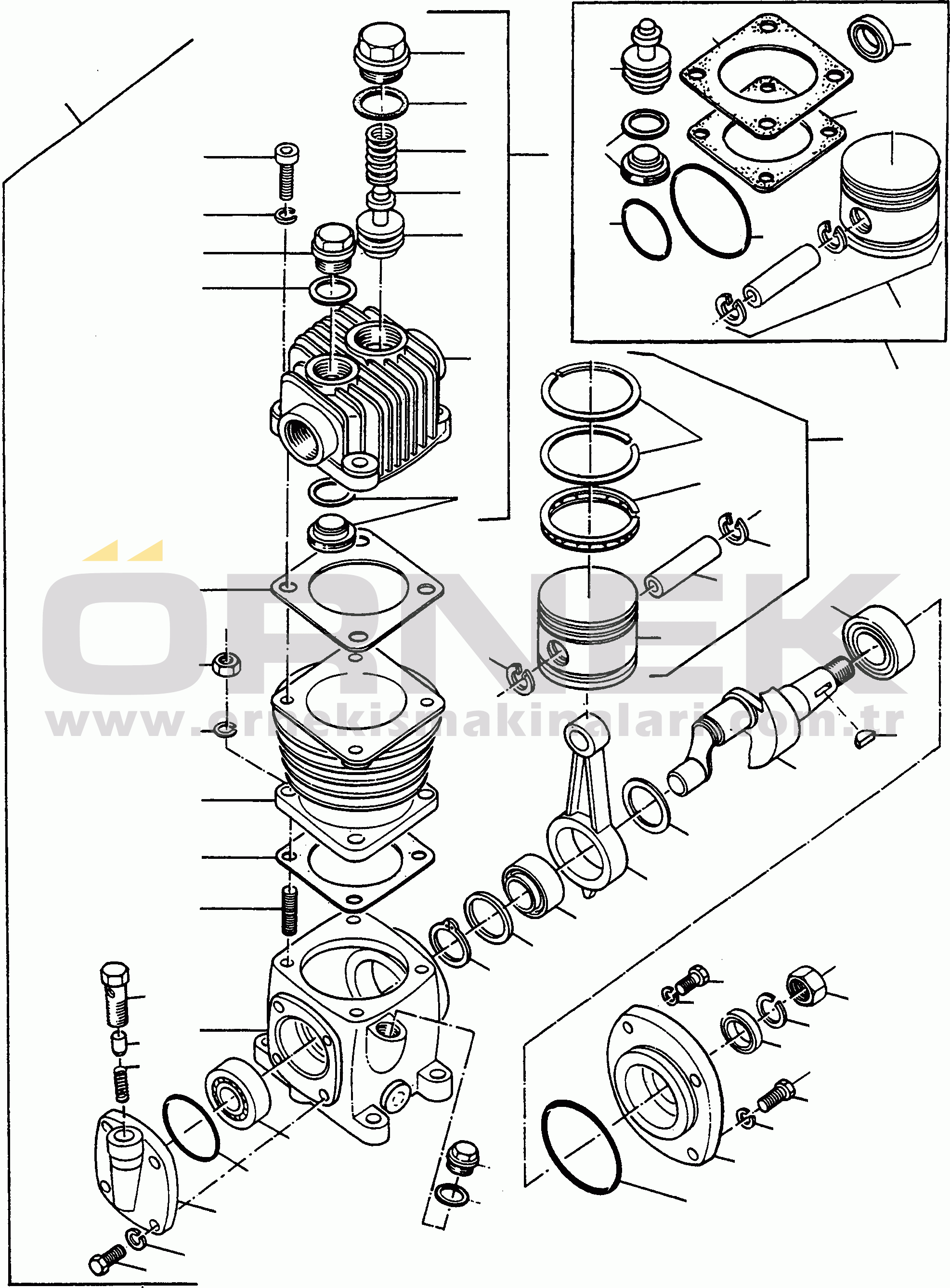 Komatsu 66C/D S/N 371510001 - UP COMPRESSOR